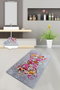 Mijölnir Alfombrilla de baño Antibacterias Multicolor 70 x 120 cm